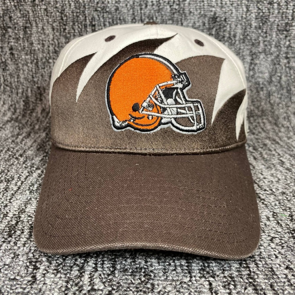 Vintage Cleveland Browns Hat Reebok‎ NFL Equipment Strapback Cap Brown White